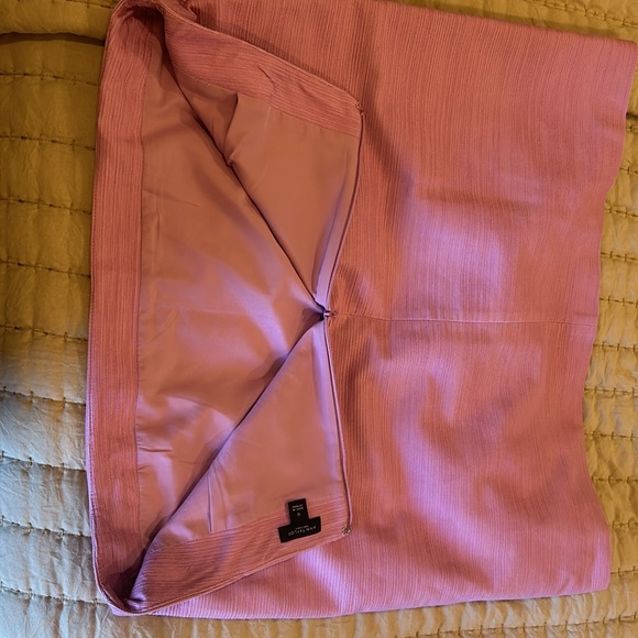 Ann Taylor Factory Pink Textured Midi Skirt - Picture 6 of 6